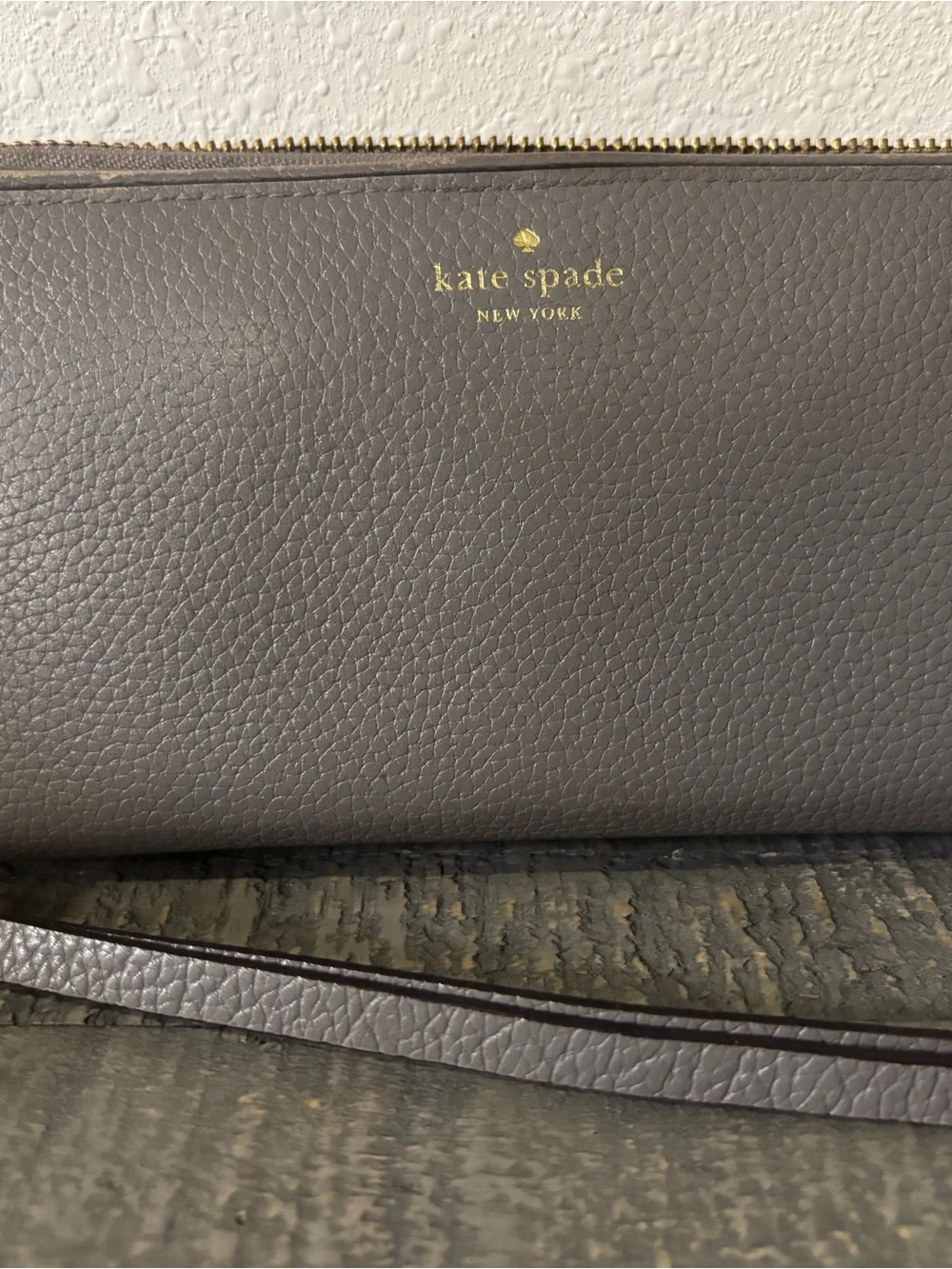 Pebbled Leather Shoulder Bag in Taupe